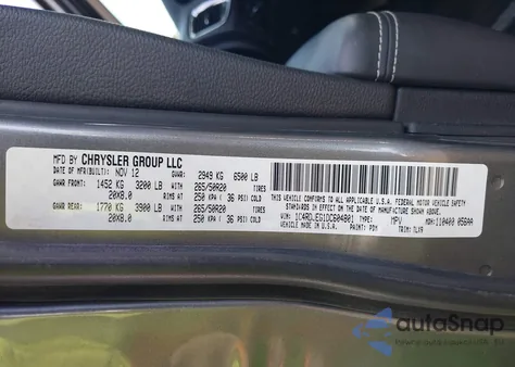 2013 Dodge Durango Citadel from USA, damaged, VIN 1C4RDJEG1DC604801